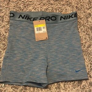 Nike Pro Heathered Blue Shorts